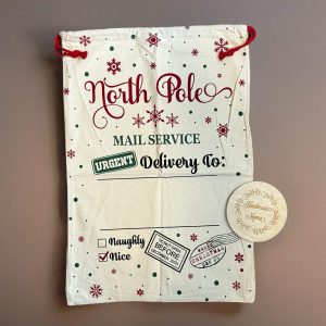 Snowflake North Pole Santa Sack