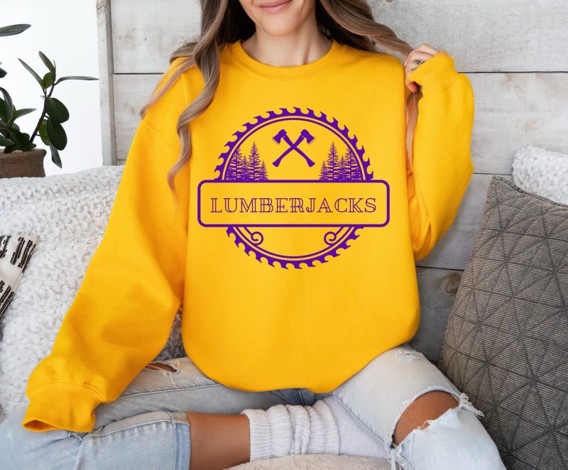 Purple Saw Blade Lumberjacks Gold Apparel