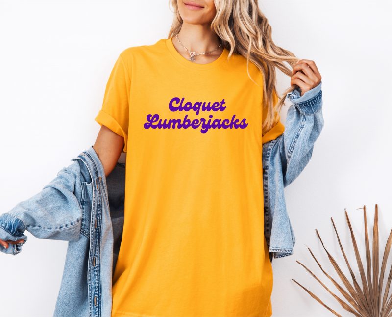 Retro Cloquet Lumberjacks Gold Apparel