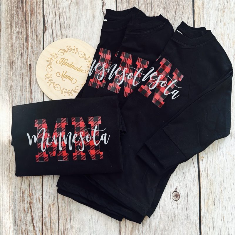 Buffalo Plaid MN Toddler Long Sleeve