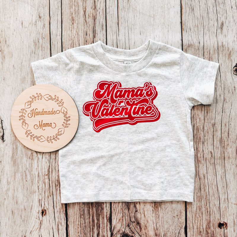 Mama’s Valentine Toddler Ash Tee