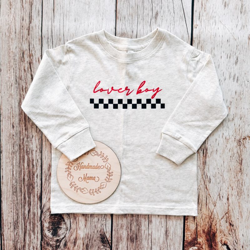 Lover Boy Toddler Natural Heather Long Sleeve