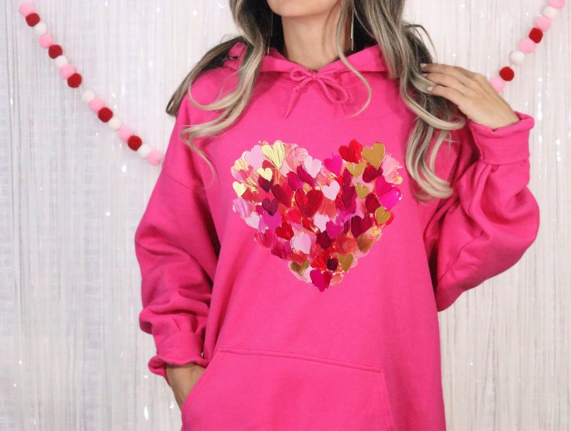 Brushstroke Heart Pressed Apparel