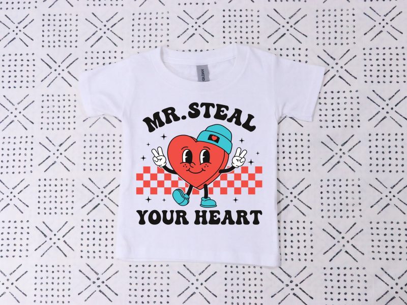 Mr. Steal Your Heart Pressed Apparel