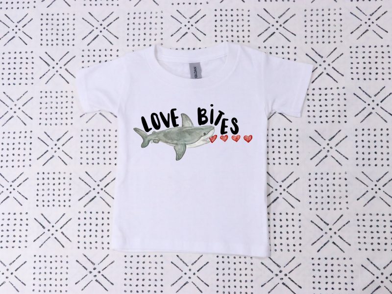 Love Bites Shark Pressed Apparel