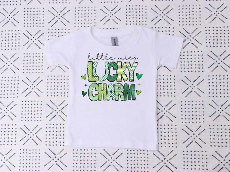 Little Miss Lucky Charm Pressed Apparel