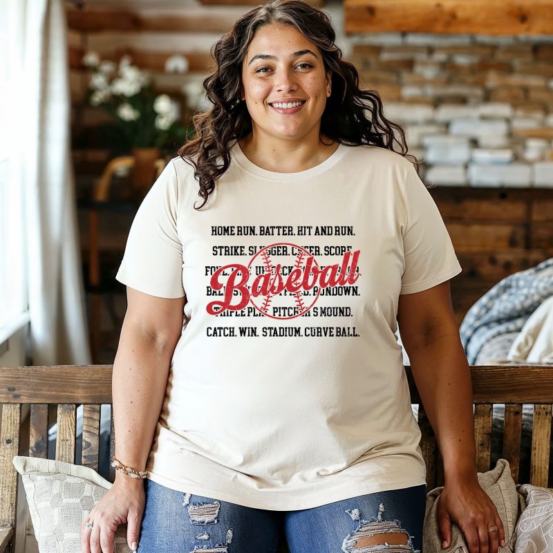 Baseball Terms Pressed Apparel