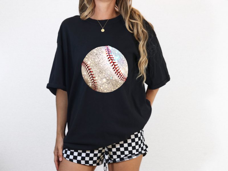 Glitter Baseball Pressed Apparel