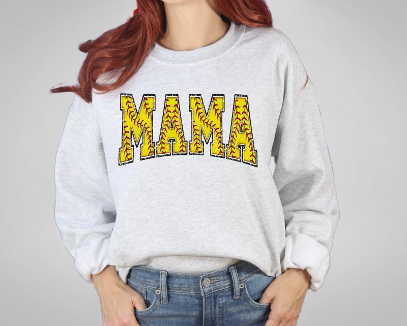 Softball Mama Print Pressed Apparel