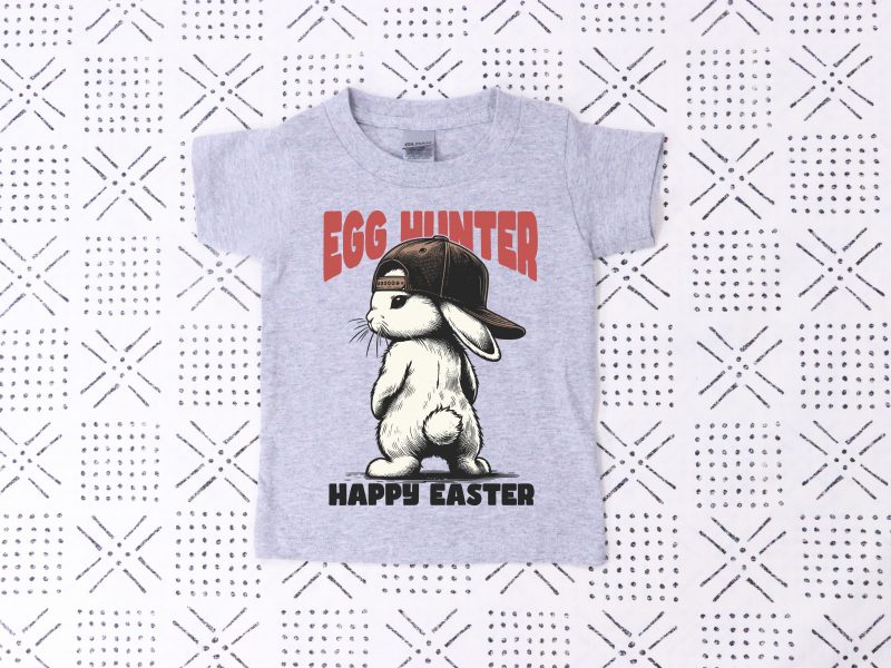 Egg Hunter Happy Easter Pressed Apparel