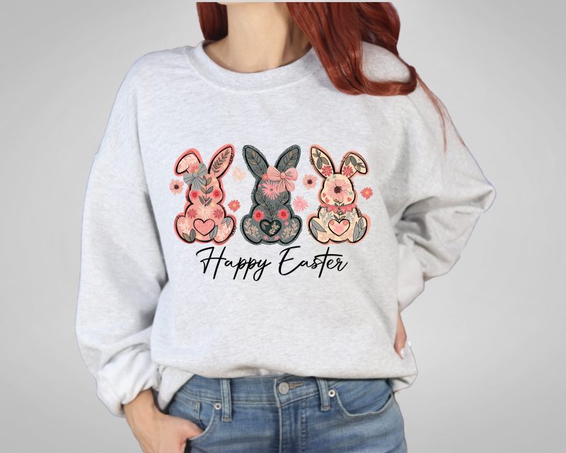 Boho Happy Easter Pressed Apparel