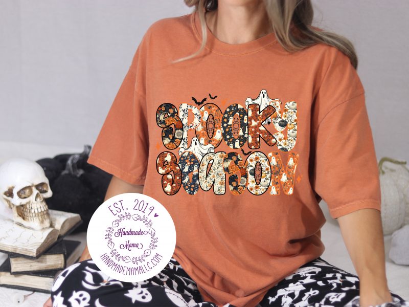 Spooky Season Pressed Design Apparel