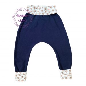 Fall Handmade Grow with Me Color Block Drop Crotch Joggers