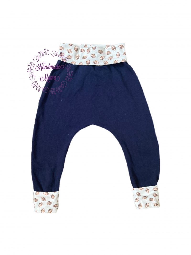 Fall Handmade Grow with Me Color Block Drop Crotch Joggers
