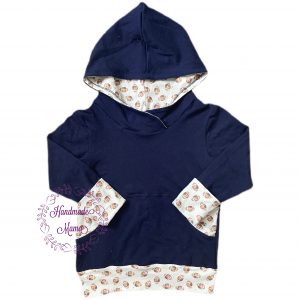 Fall Handmade Grow with Me Color Block Hoodie