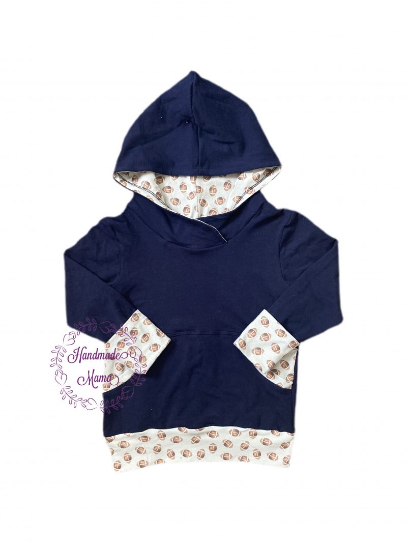Fall Handmade Grow with Me Color Block Hoodie
