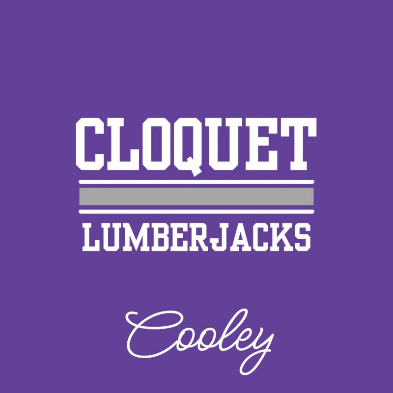 Varsity Purple Cloquet Lumberjacks Custom Blanket