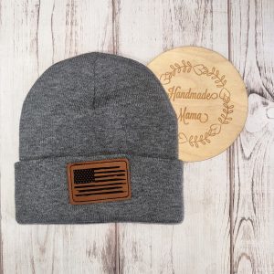 American Flag Patch Beanie