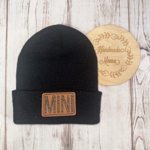 Cheetah Print Mini Patch Beanie
