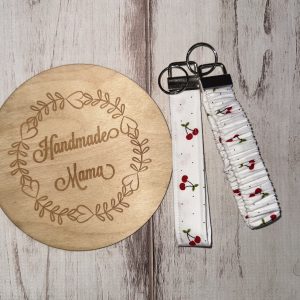 Polka Dot Cherries Keychain