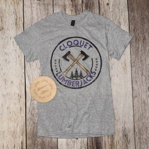 Axe Emblem Cloquet Lumberjacks Adult Tee