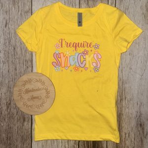 I Require Snacks Youth Tee