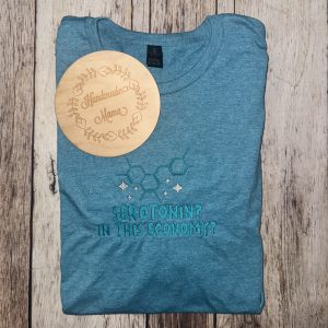 Serotonin in this Economy Adult Embroidered Tee