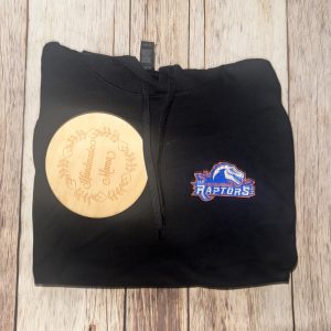 Carlton Wrenshall Raptors Adult Embroidered Hoodie Sweatshirt