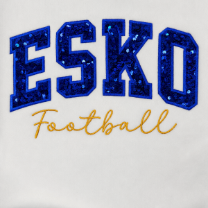 Varsity Esko Football Sequin Embroidered Apparel