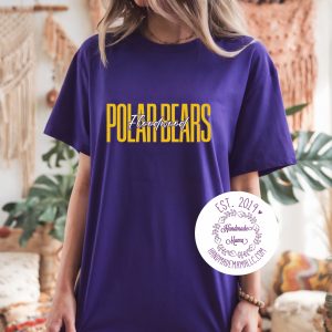 Floodwood Polar Bears Tall Pressed Design Apparel