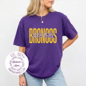 Int’l Broncos Falls Tall Pressed Design Apparel