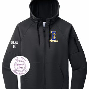 Varsity Esko Football Nike Therma-FIT Pocket Full-Zip Fleece Hoodie - NKFD9859