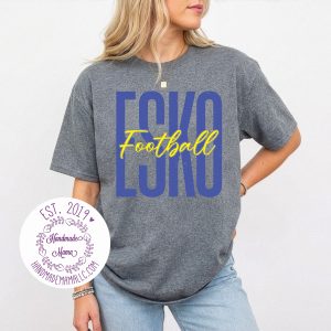Blue Esko Football Tall Pressed Design Apparel