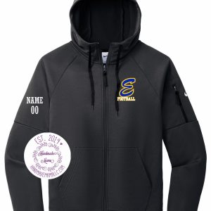 Cursive Esko Football Nike Therma-FIT Pocket Full-Zip Fleece Hoodie - NKFD9859