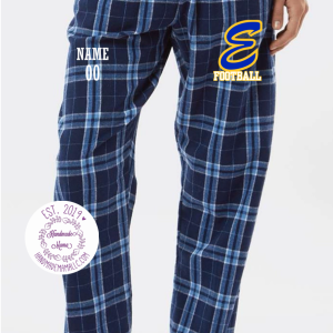 Cursive Esko Football Flannel Pants