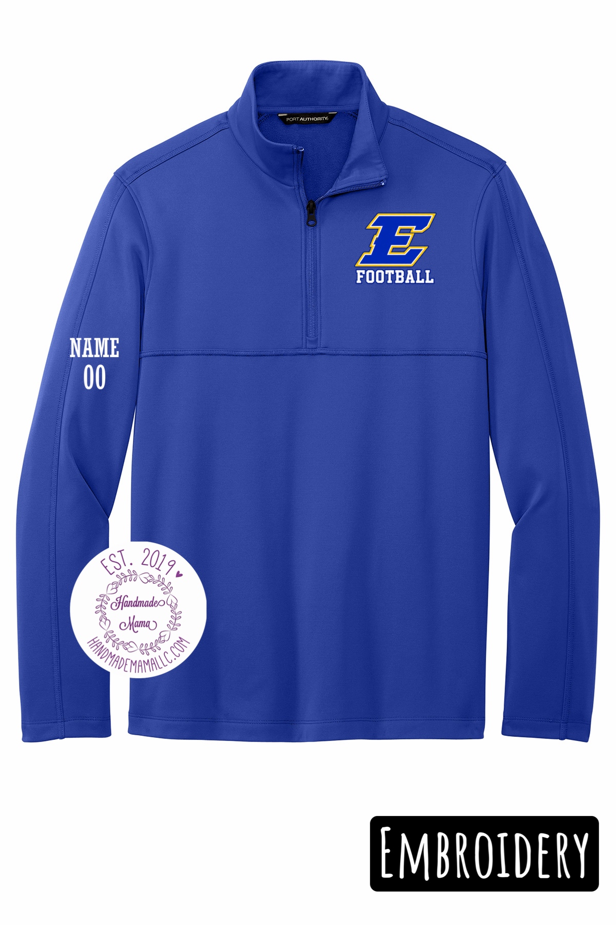 Bold Esko Football Port Authority Smooth Fleece 1/4 Zip - F804 - Image 3